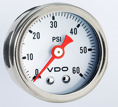 VDO Direct Mount 60PSI Mechanical Pressure Gauge